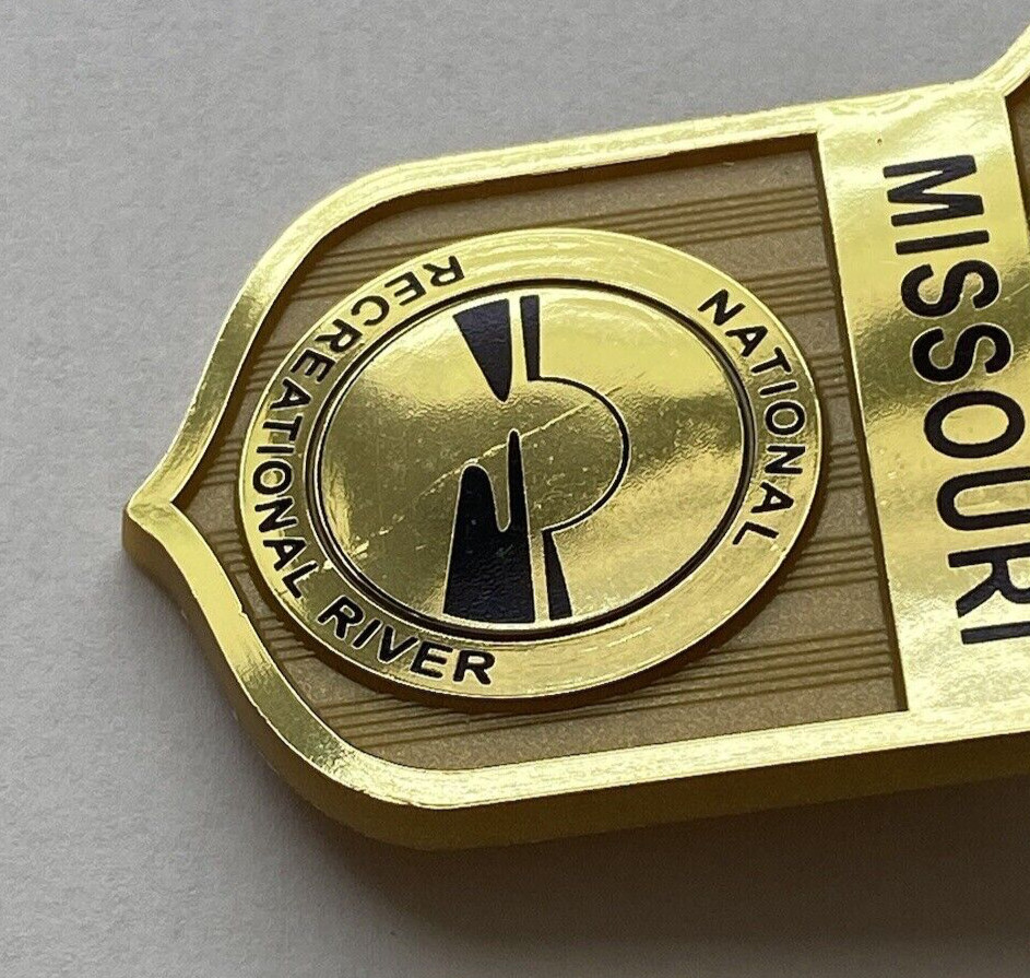 Missouri National Recreational River Park Junior Ranger Plastic Pinback Badge
