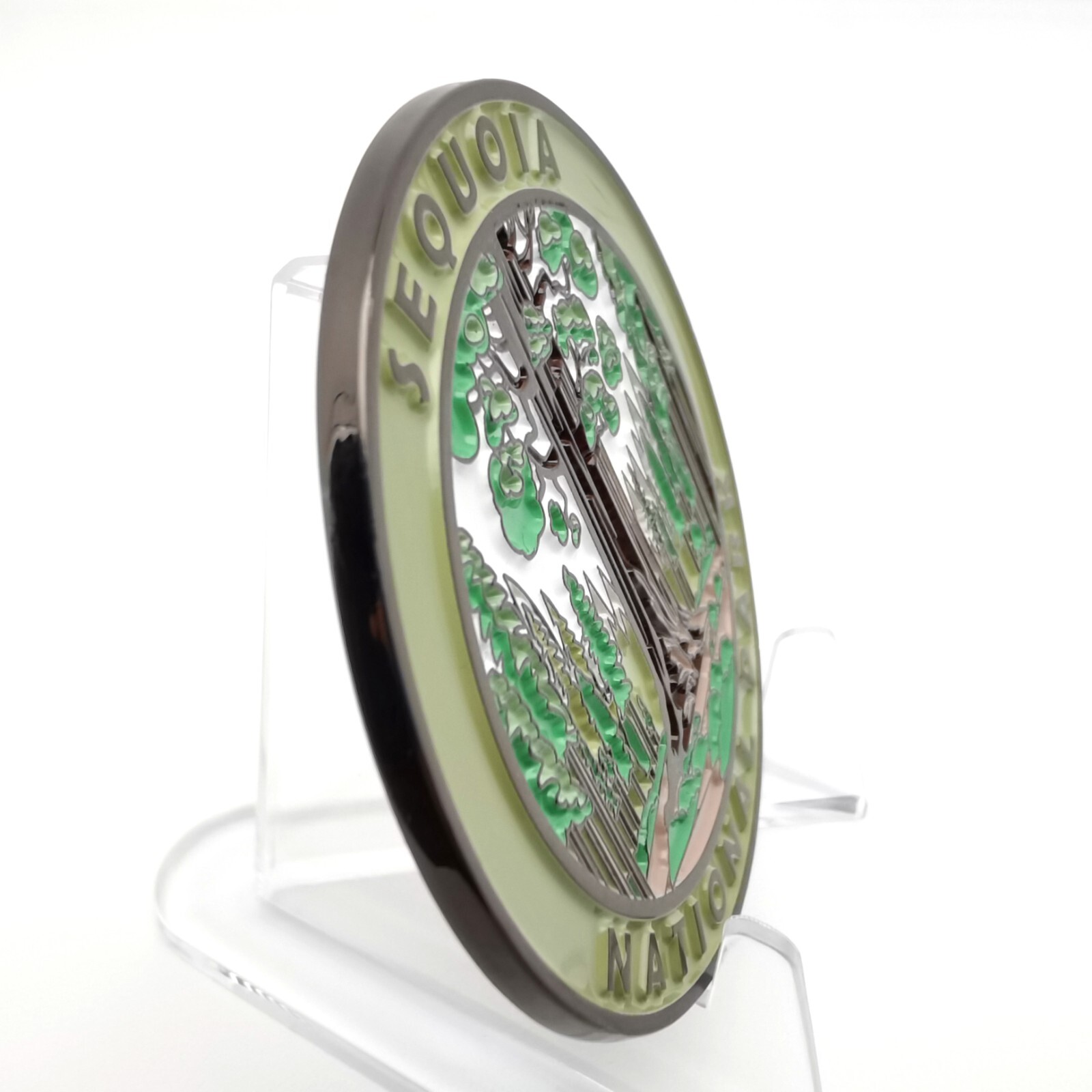 Stunning Black Nickel Sequoia National Park Magnet for Nature Enthusiasts – NEW