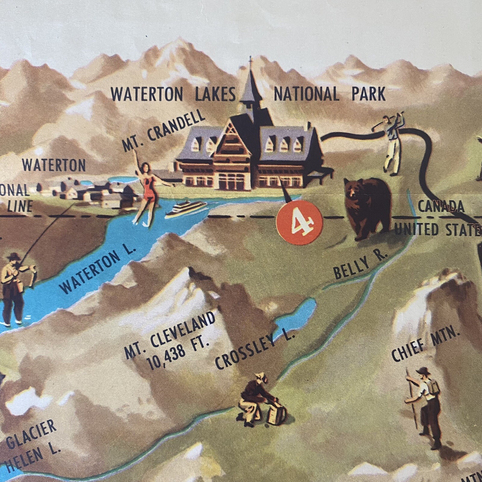 Glacier National Park Vintage Brochure Great Northern Railway Oriental Limited