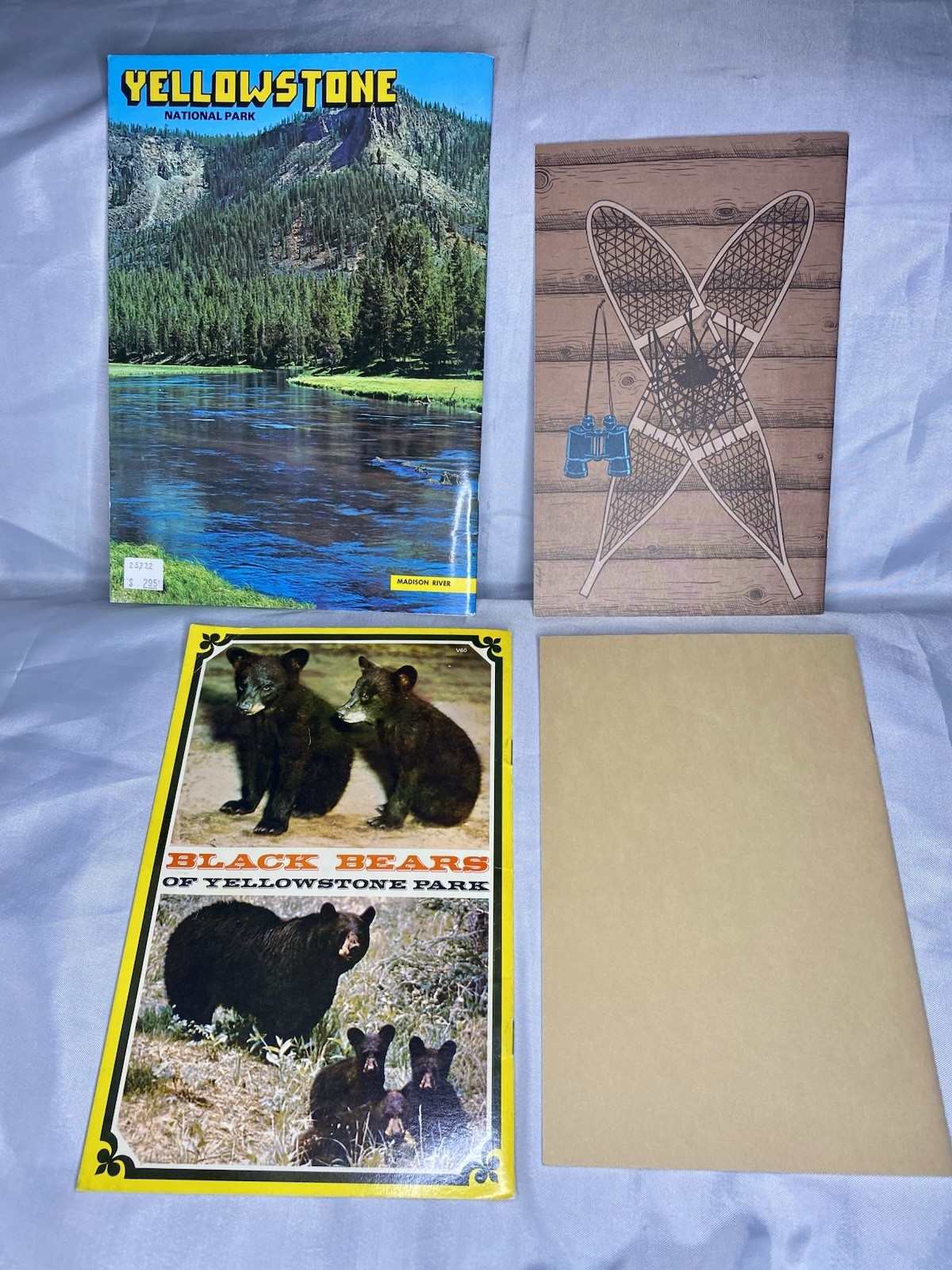 🏕️ Vintage Travel Book Lot of 4 1970s Yellowstone National Park Guides