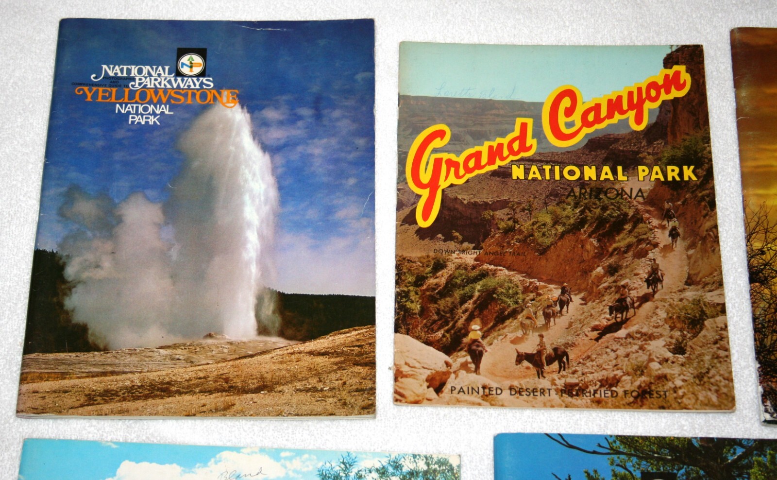Lot 7 Vintage US National Parks & State Photo Guide Books GRAND CANYON Colorado+