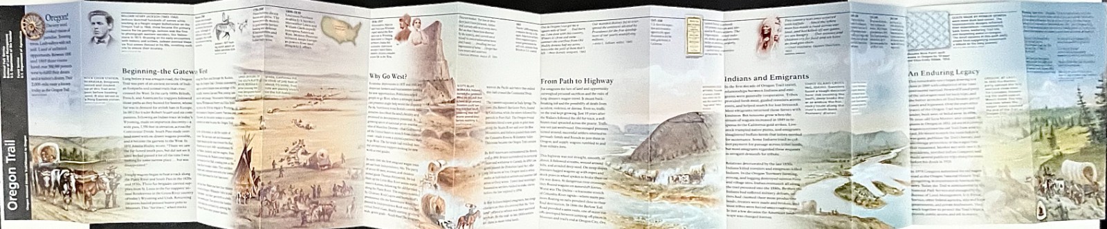 2014 Missouri To Oregon National Historic Trail US Land Bureau Travel Brochure