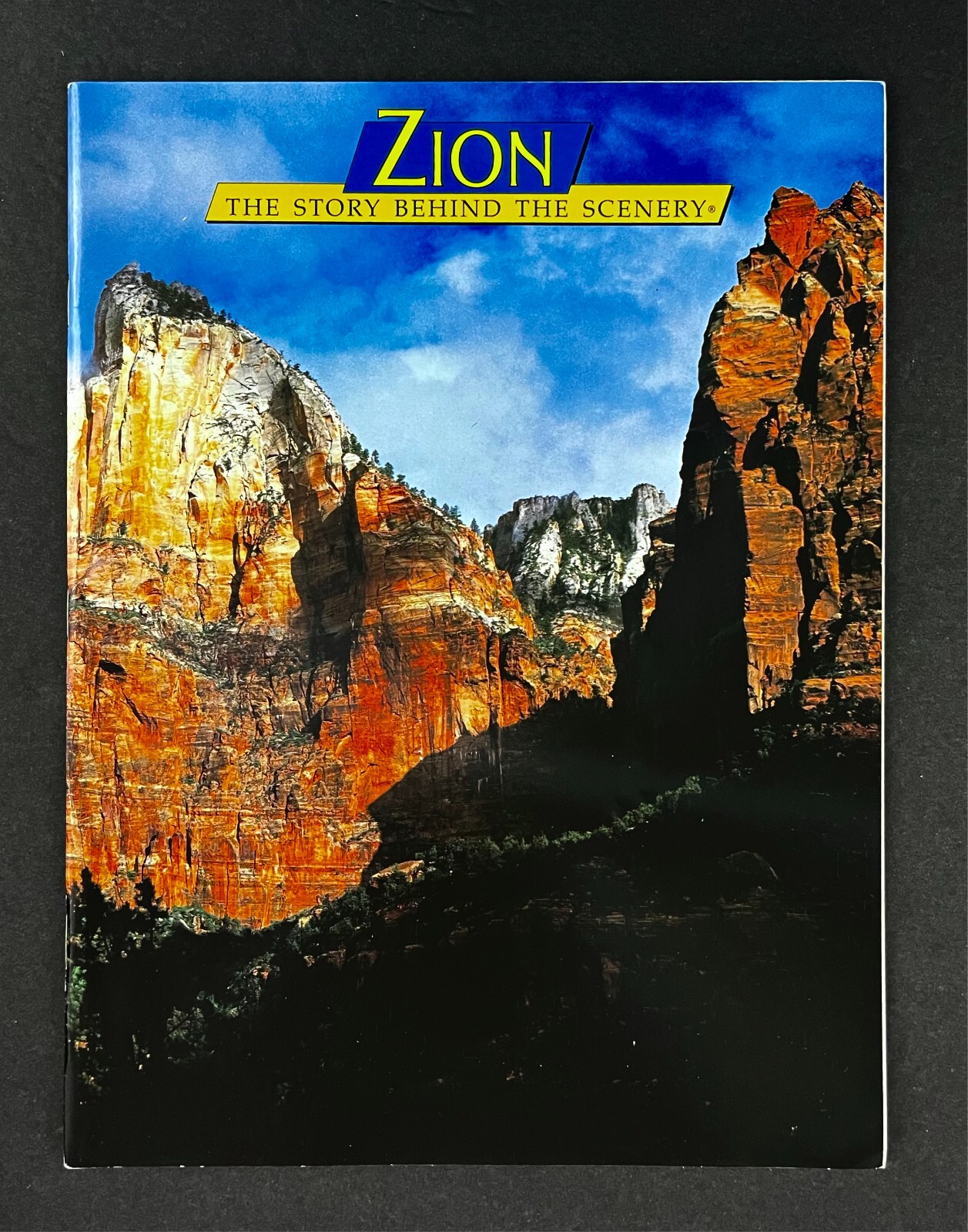 1996 Zion National Park Story Behind Scenery Vintage Travel Photo Guide Book
