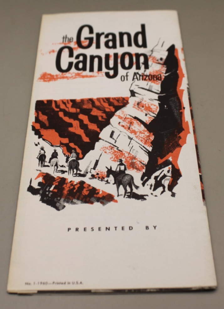 Grand Canyon National Park Brochure Vintage 1960