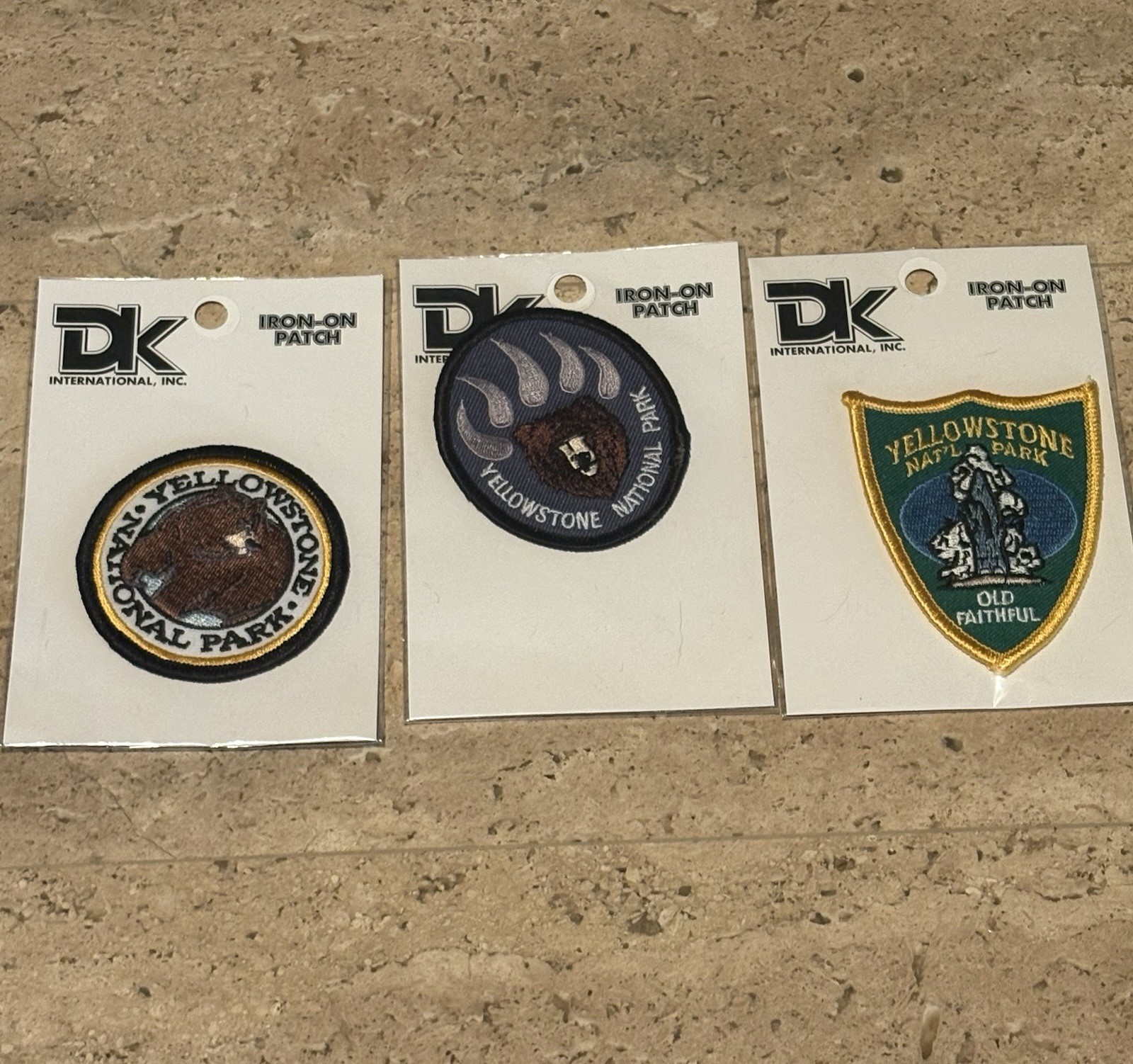 YELLOWSTONE NATIONAL PARKS IRON-ON PATCHES LOT OF 9