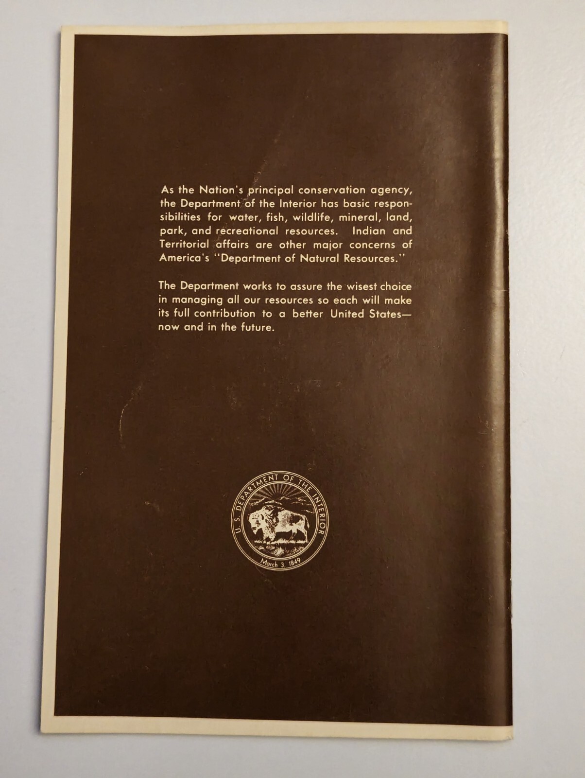 vintage Yellowstone National Park history booklet 1978 VG