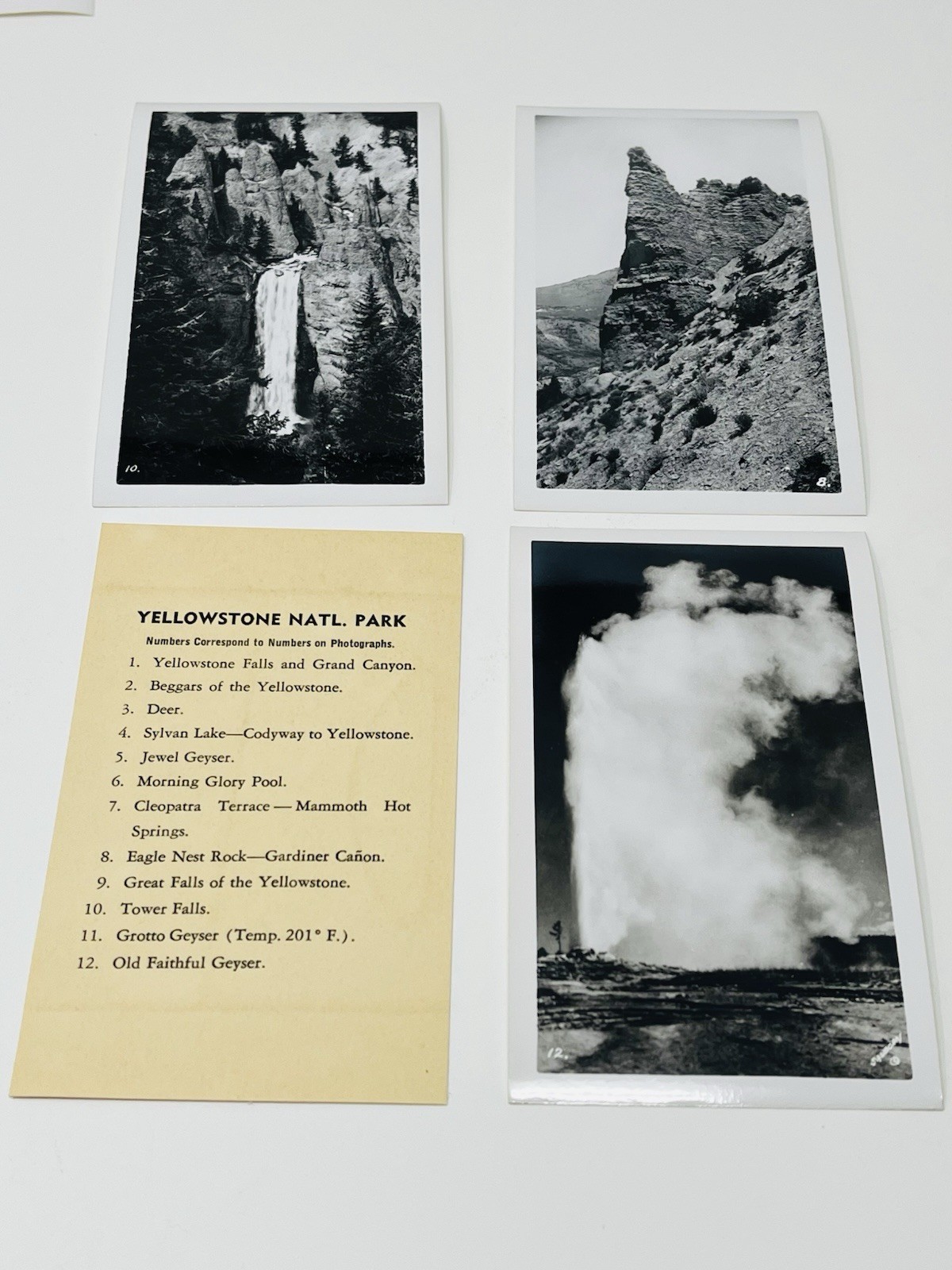 1930s Yellowstone National Park Sanborn Souvenir Views Photos Mailer