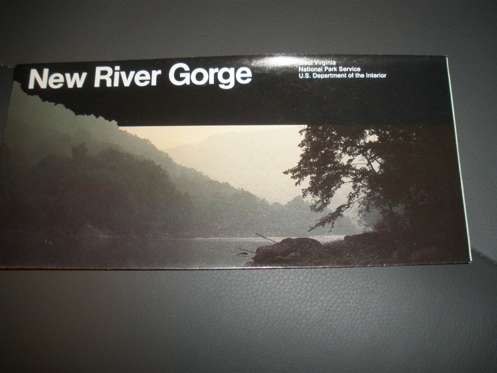 1991 New River Gorge National Park West Virginia Vintage Travel Brochure Map WV