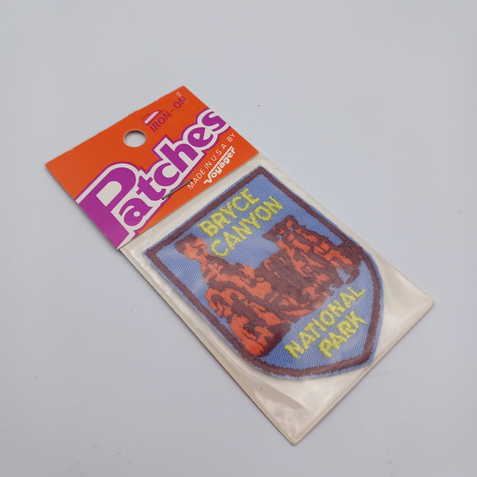 Vintage Bryce Canyon National Park Iron On Patch By Voyager Souvenir USA Made
