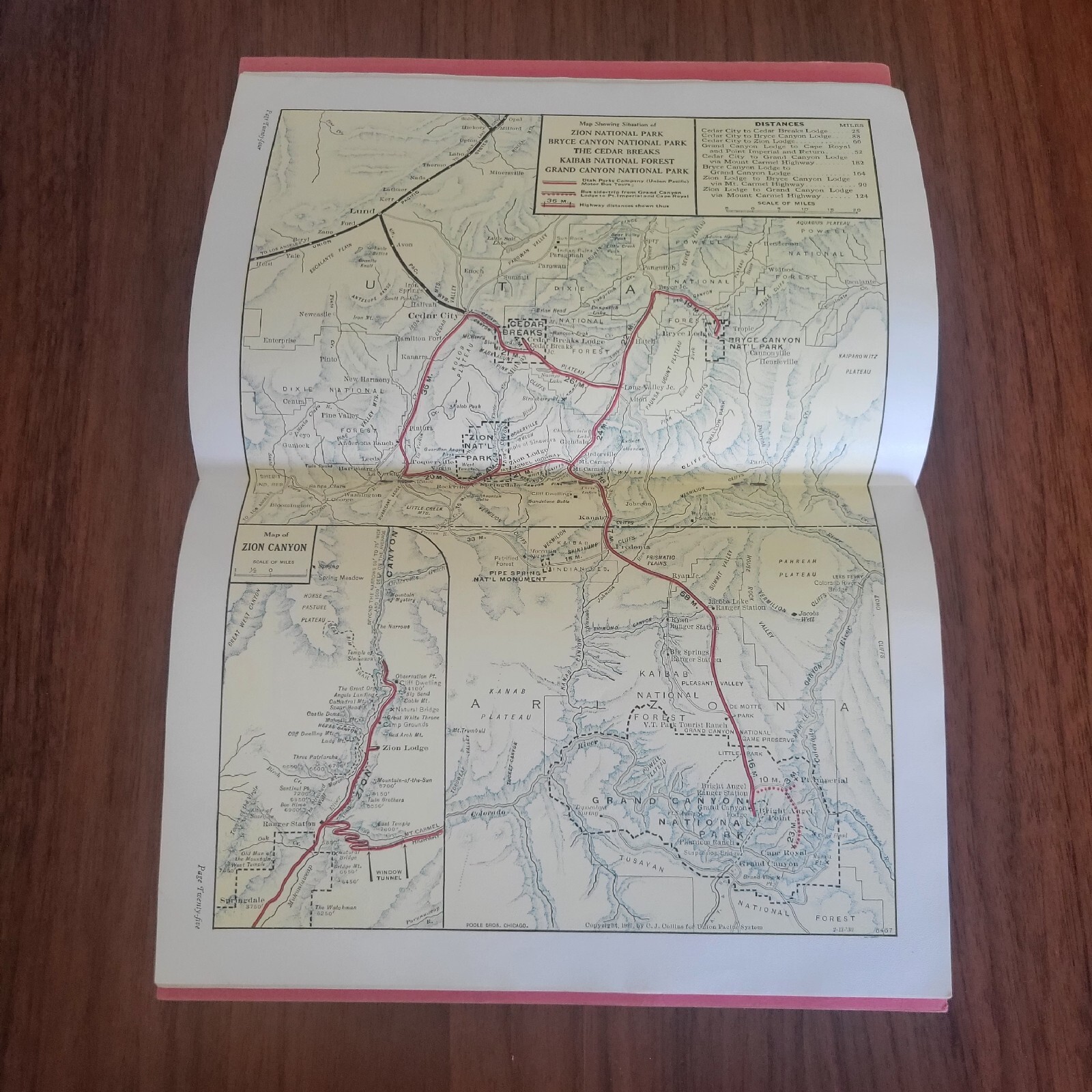 1930 Zion Bryce Canyon Grand Canyon National Parks Union Pacific 48pg Booklet