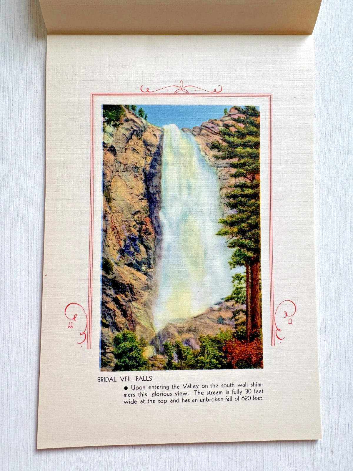 1930-40’s Yosemite National Park Picture Book w/ 32 Pictures B