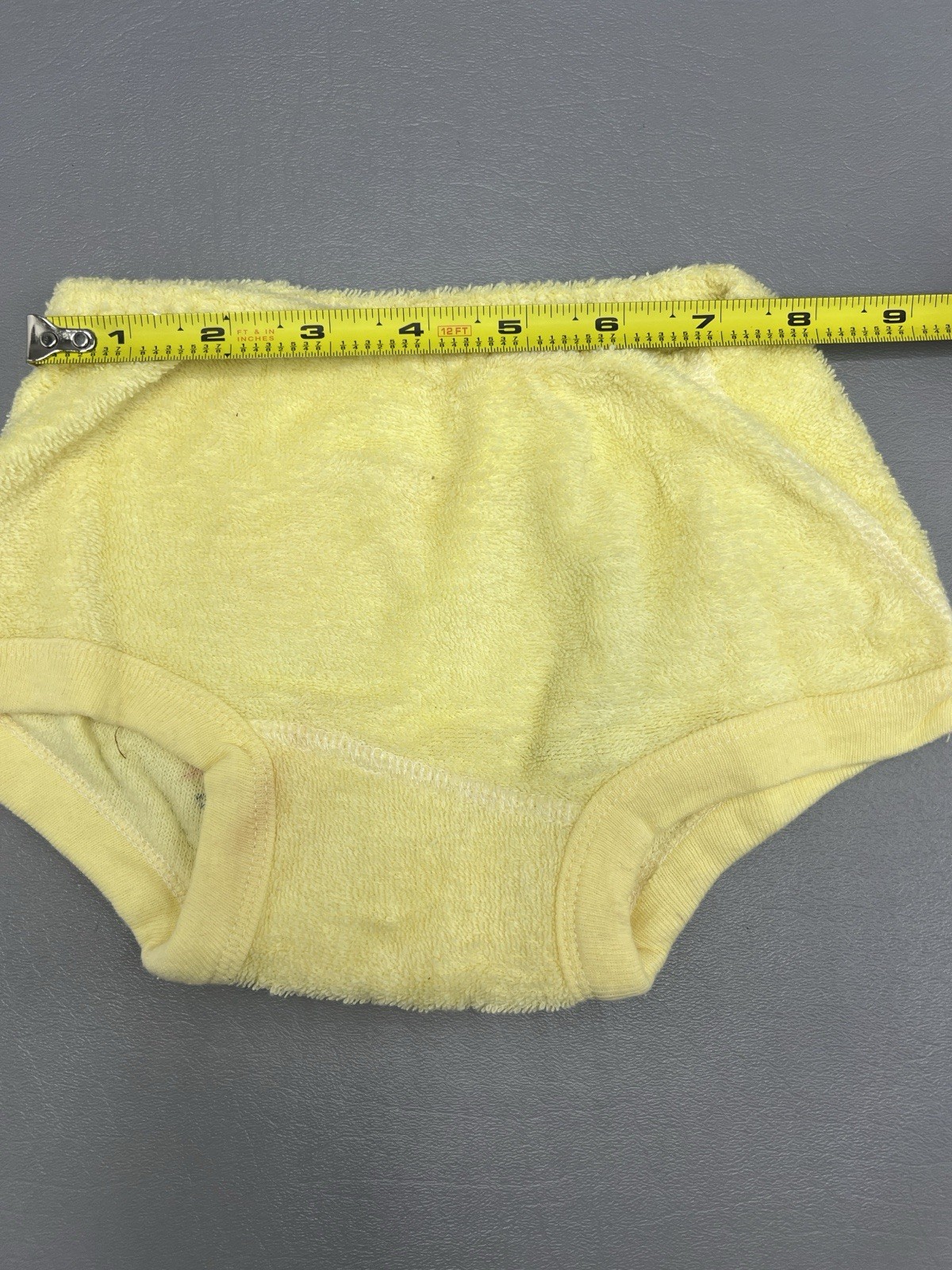 Vintage Yellowstone Nat’l Park Wyoming Bear Yellow Diaper Cover Old Faithful