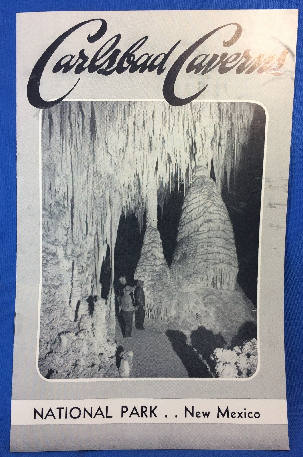 1951 CARLSBAD CAVERNS National Park New Mexico Photo Brochure Vintage Original