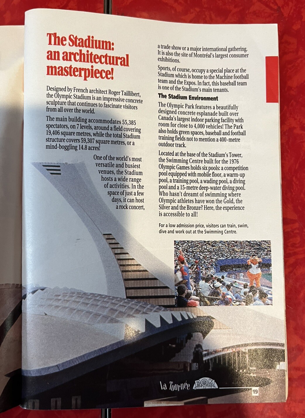 MONTREAL OLYMPIC PARK 92-PAGE TOURIST GUIDE 1992 EDITION in FRENCH & ENGLISH