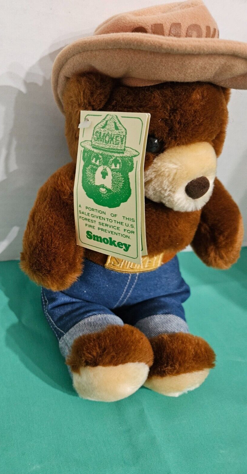 Vintage Smokey The Bear Plush Toy 1985 12″ Three Bears Inc Newport RI