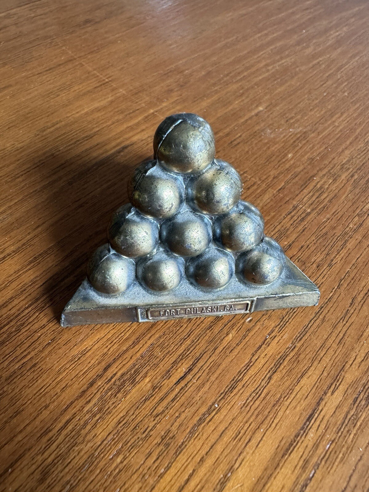 Vintage Fort Pulaski Georgia Cannonball Souvenir Sculpture Figure Building VTG
