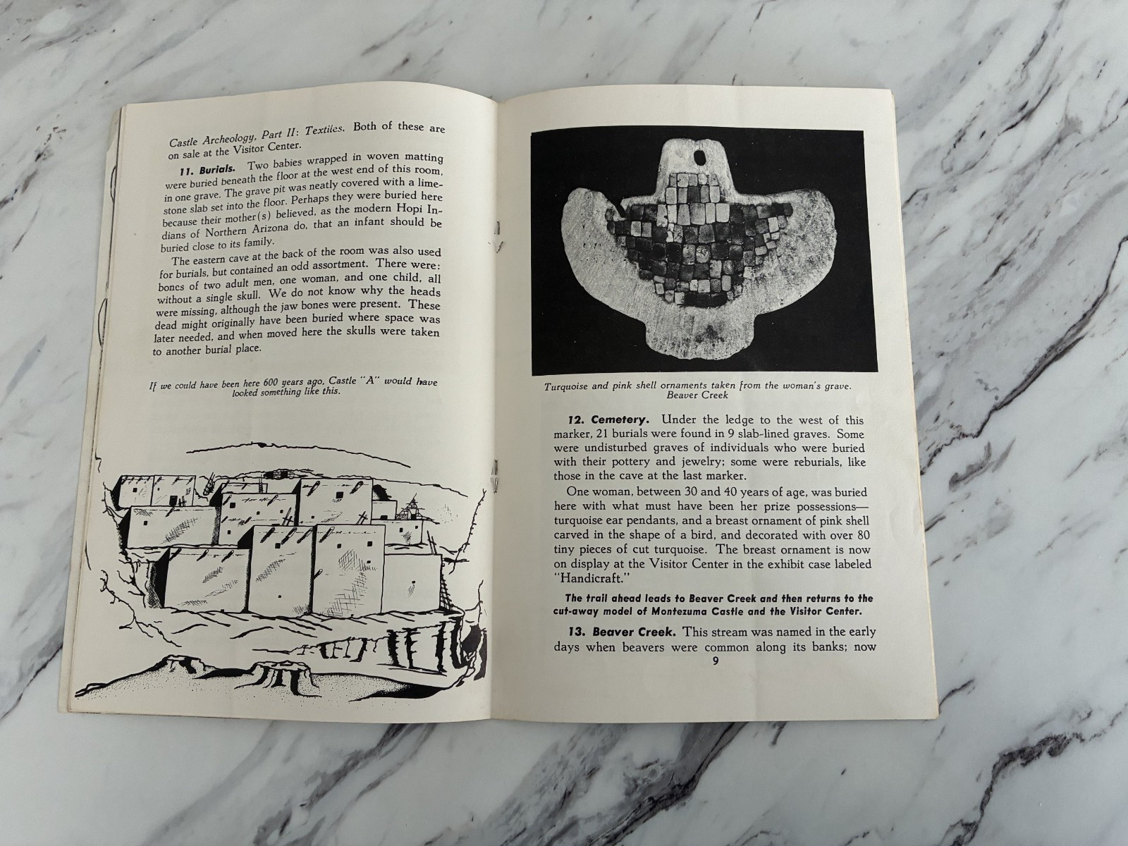 Vintage Travel Booklet 1955 Sycamore Trail Montezuma Castle Globe Arizona AZ