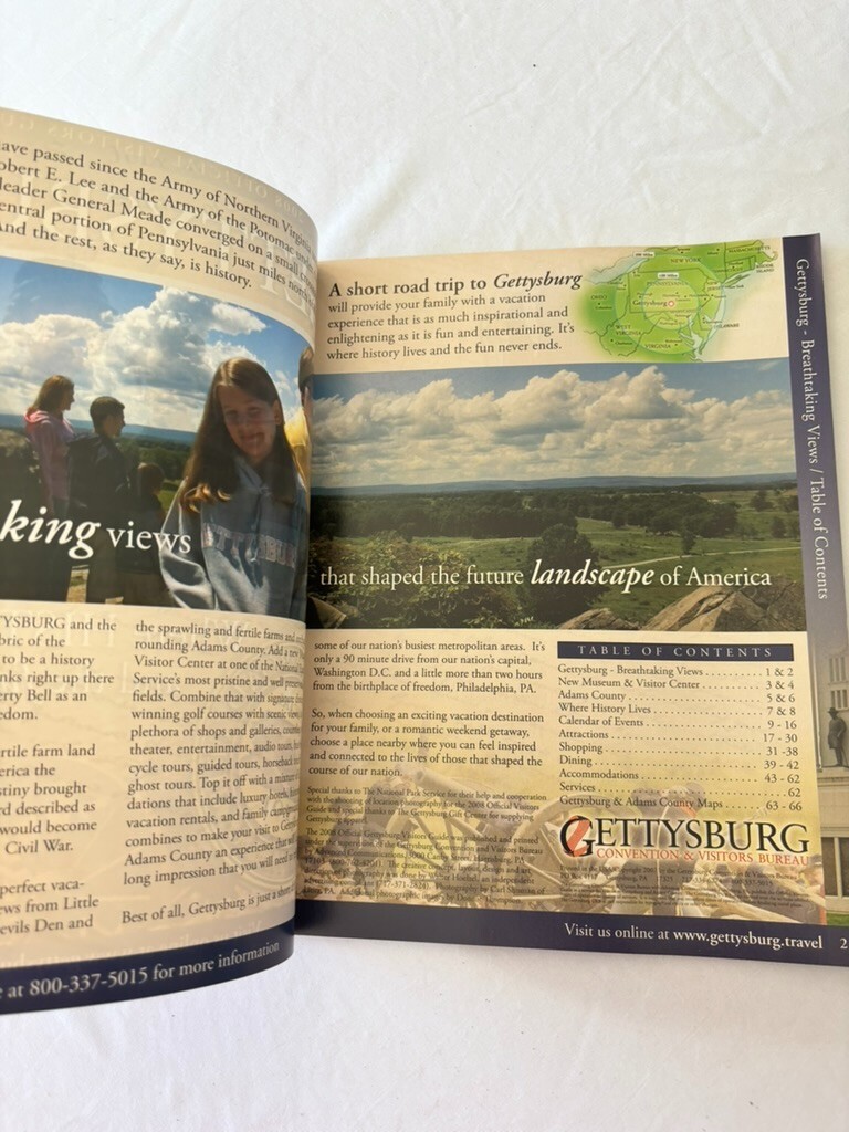 2008 Gettysburg Official Visitors guide
