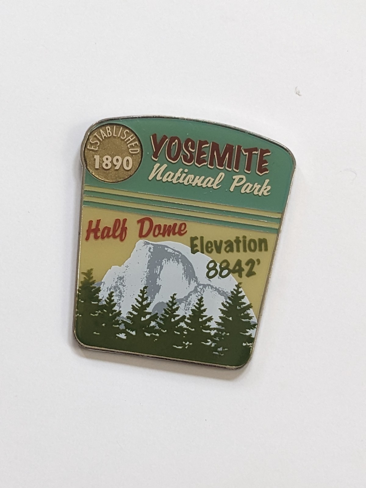 Yosemite National Park Souvenir Magnet Half Dome Elevation 8842 California CA