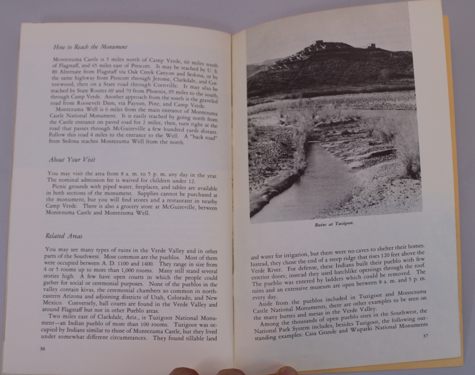 1961 National Park Montezuma Castle Handbook