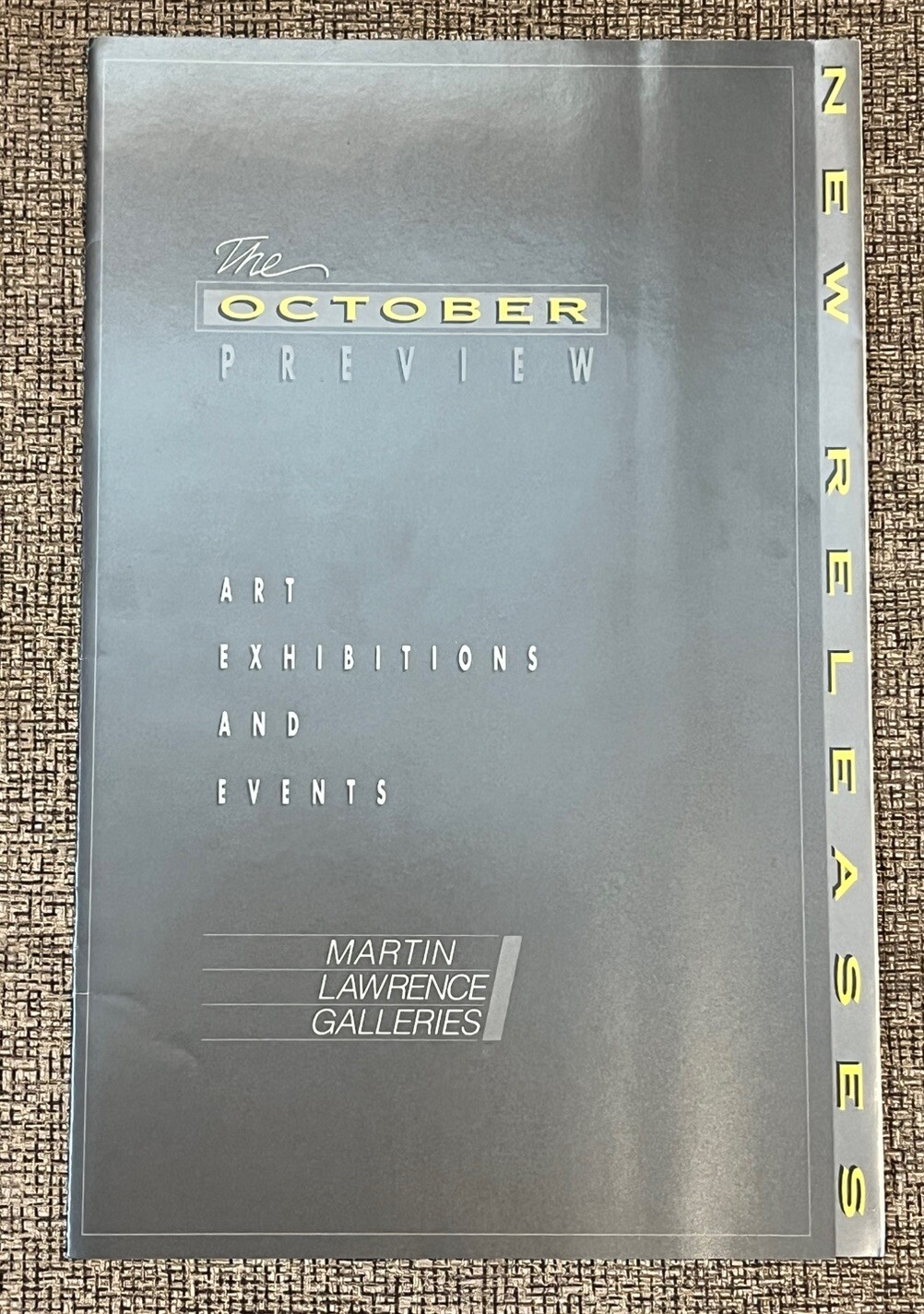 MARTIN LAWRENCE GALLERIES – OCTOBER 1990 EXHIBITIONS & EVENTS CALENDAR