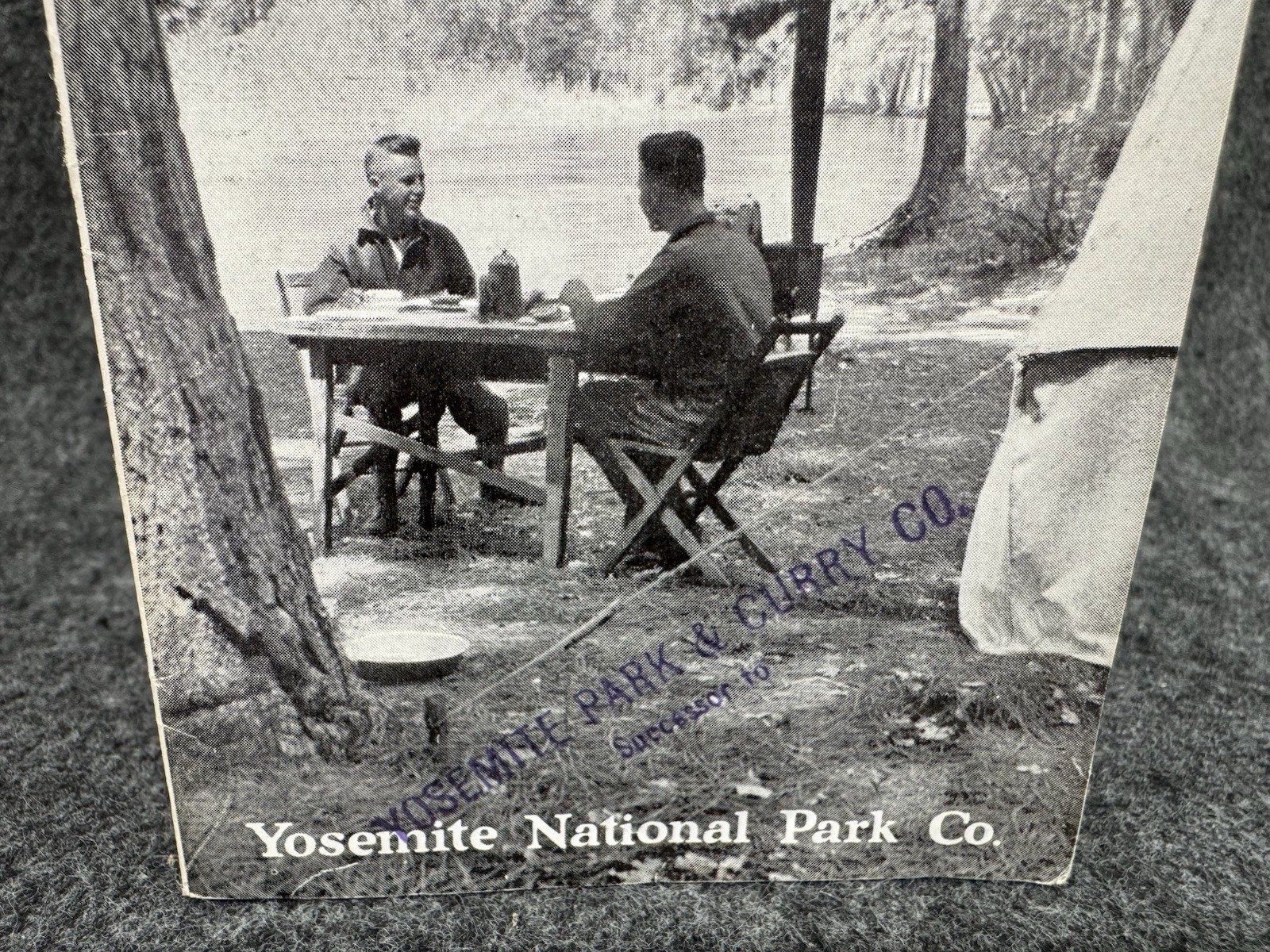 RARE 1925 Camp Curry Housekeeping in Yosemite Park Ad Brochure Tent Camping Rate