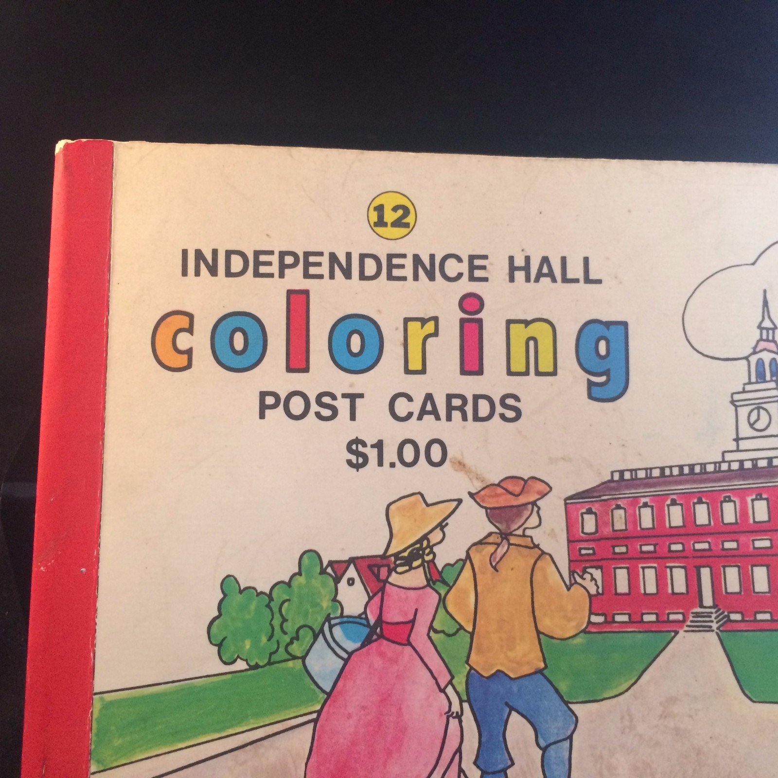 1972 INDEPENDENCE HALL PHILADELPHIA COLORING POST CARDS BOOK VTG – NATIONAL PARK