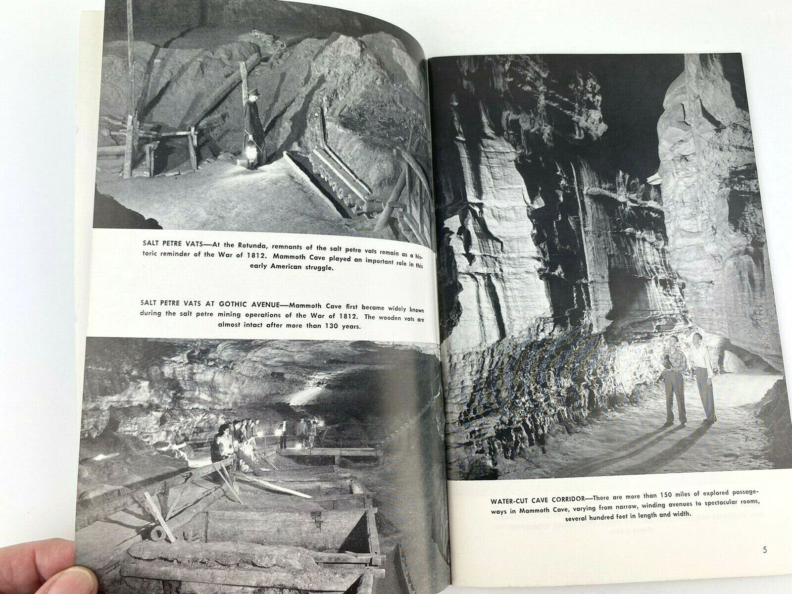 Mammoth Cave National Park Kentucky 1951 A Pictorial Study Booklet Maps Photos