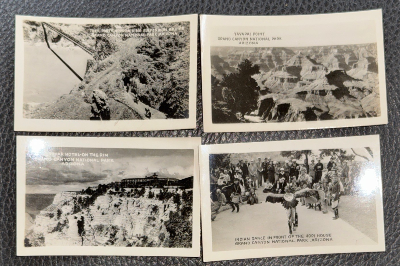 Vintage US Mail Grand Canyon National Park Souvenir Pouch 12 Photos Fred Harvey