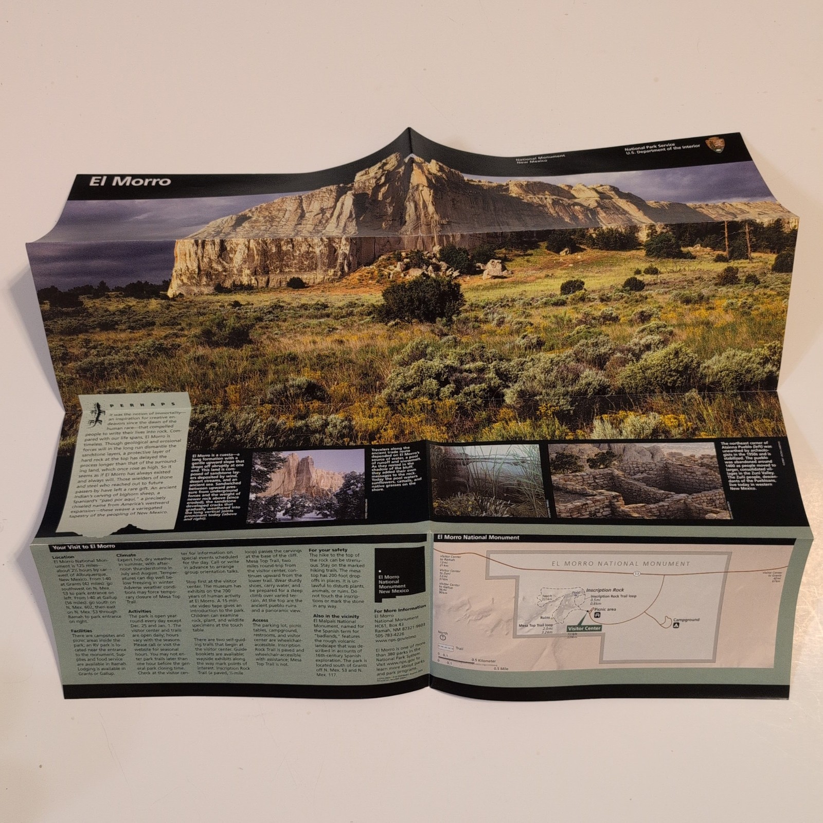 El Morro New Mexico National Park Service NPS Unigrid GPO 2005 Reprint 2005