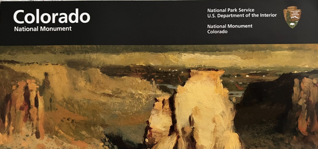 Vintage 2008 COLORADO MONUMENT NATIONAL PARK SERVICE UNIGRID BROCHURE/MAP New