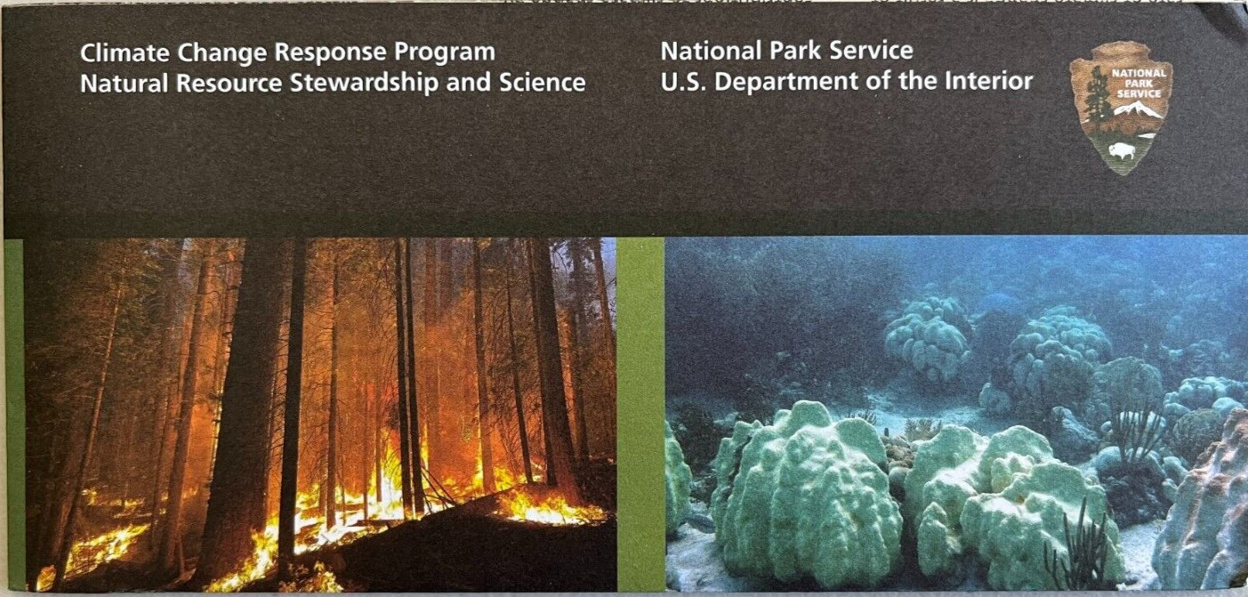 Newest CLIMATE CHANGE in NP NATIONAL PARK SERVICE UNIGRID BROCHURE/MAP GPO 2023