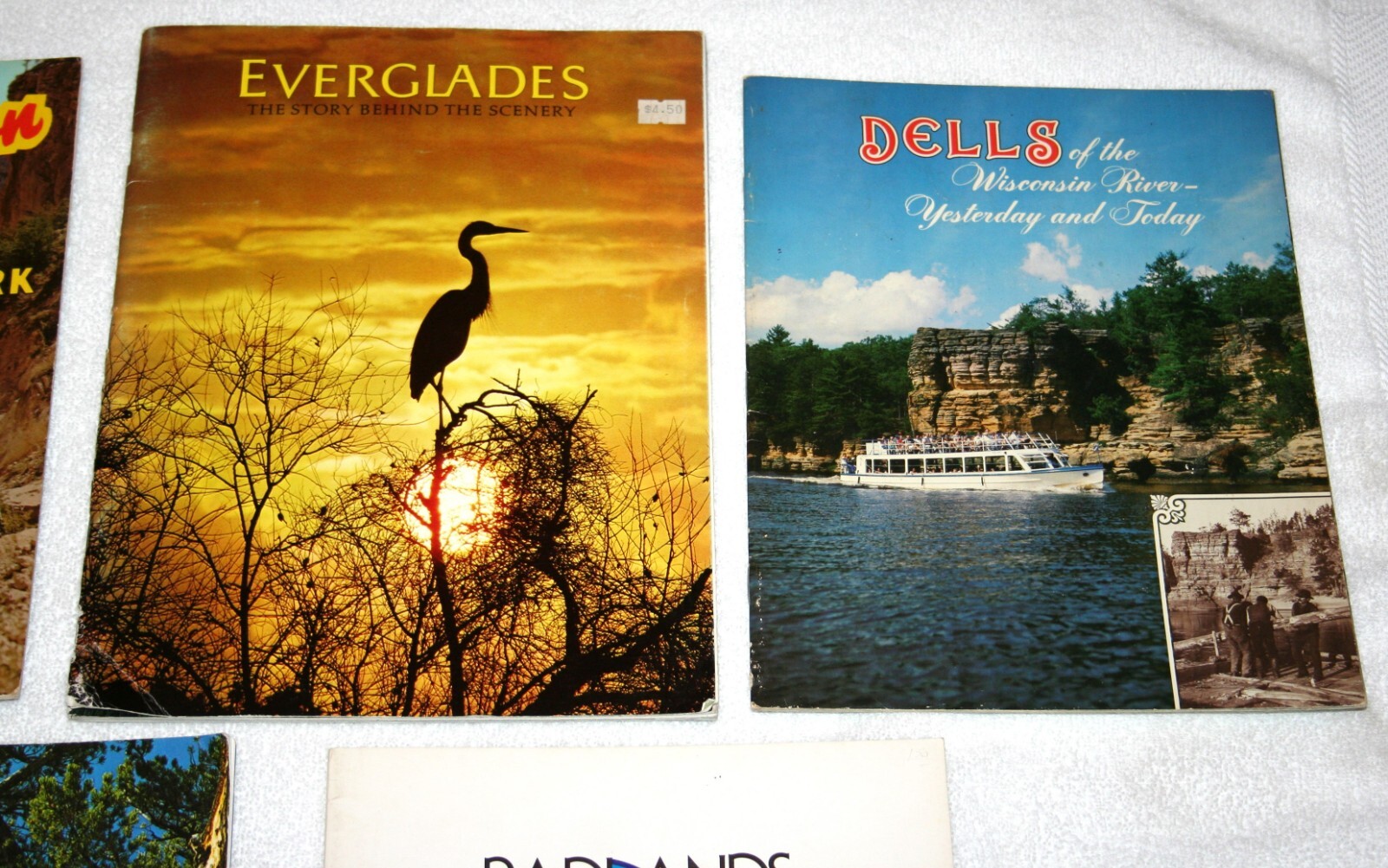 Lot 7 Vintage US National Parks & State Photo Guide Books GRAND CANYON Colorado+