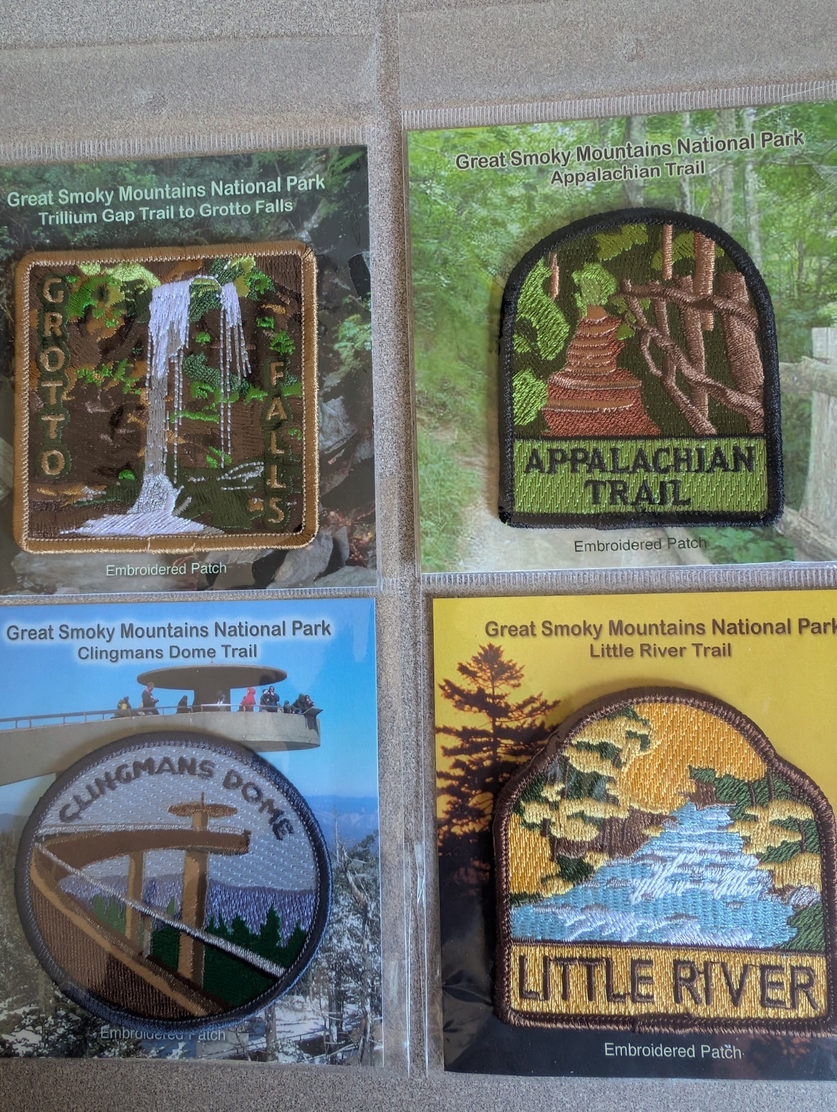 Great Smoky Mountains National Park Embroidered Patches 3″ USA Set Of 4