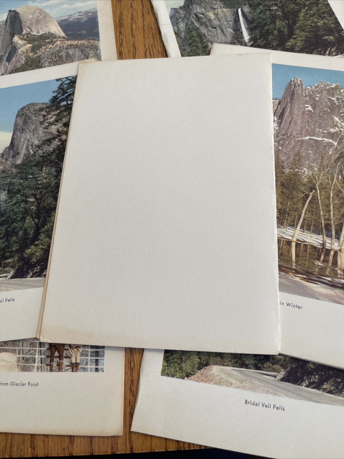 Vintage Lot Of 1960s Yosemite Note Cards Photographs Of Half Dome Veil Falls