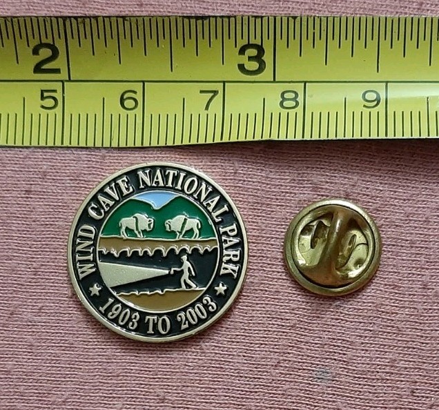 Wind Cave National Park 1903 2003 Centennial South Dakota Travel Souvenir Pin