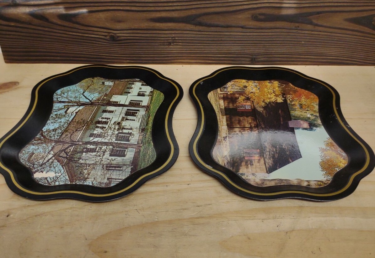Vintage 9″ Morristown National Historical Park Tins/New Jersey/Wall Hanging