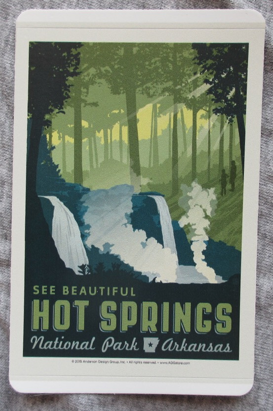 Hot Springs National Park Rectangular Vinyl Sticker New