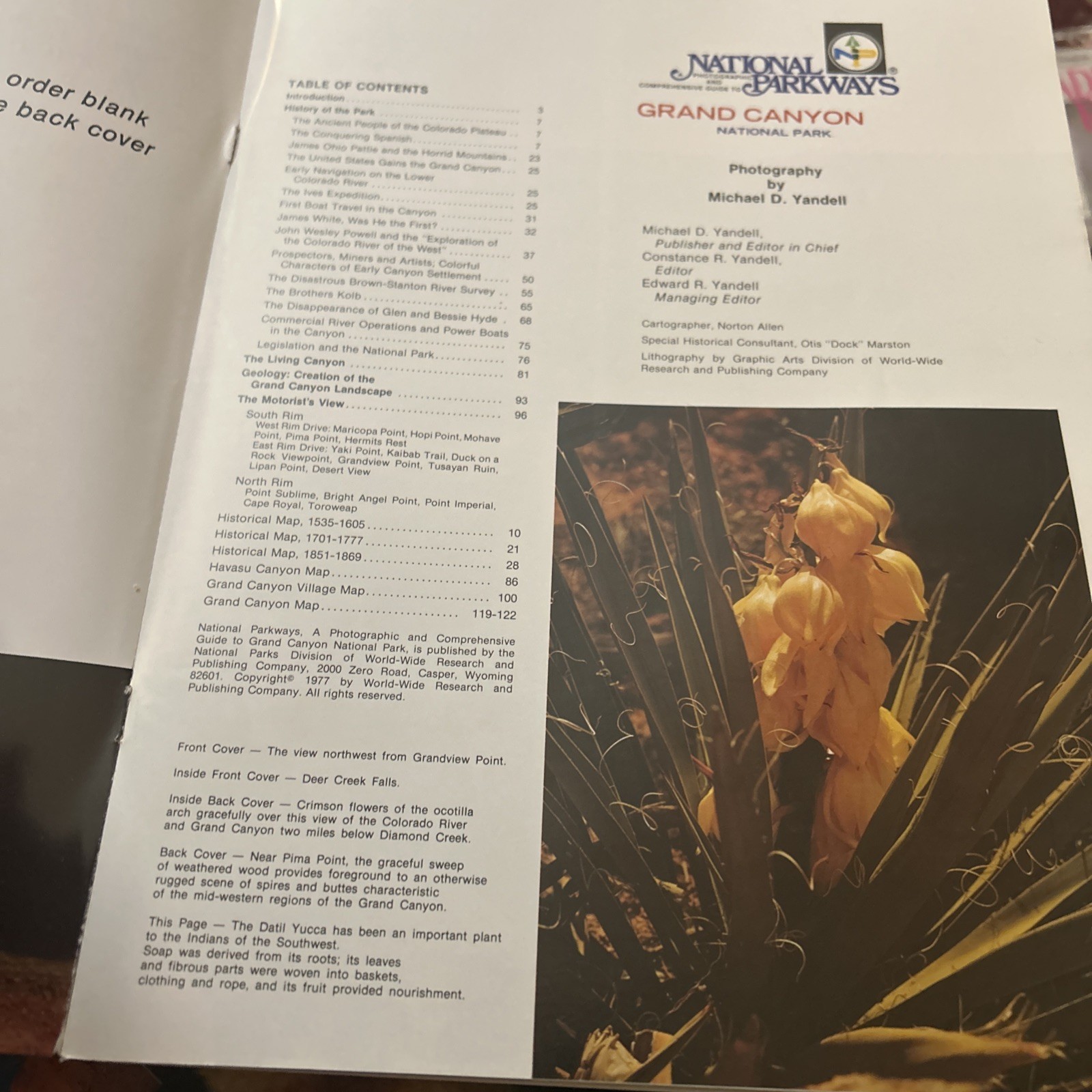 Photographs Grand Canyon Guide Book National Parkways National Park Vintage 1977
