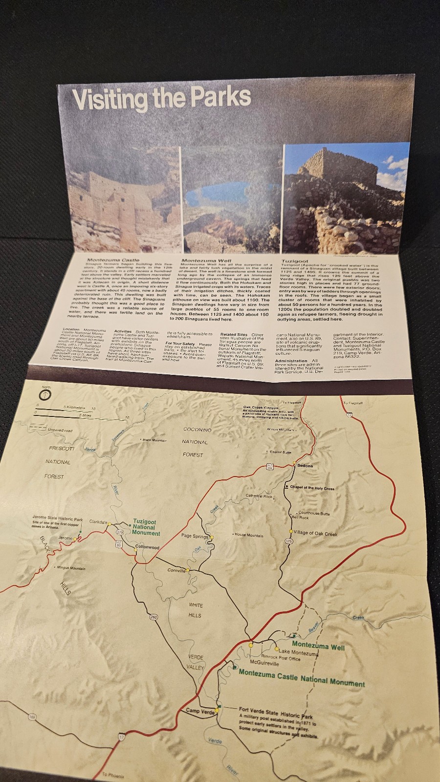 Montezuma Castle Tuzigoot NMs pamphlet, 1997