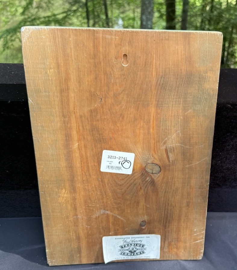 Fred Harvey Moose Crossing Yellowstone National Park Handcrafted Wooden Sign