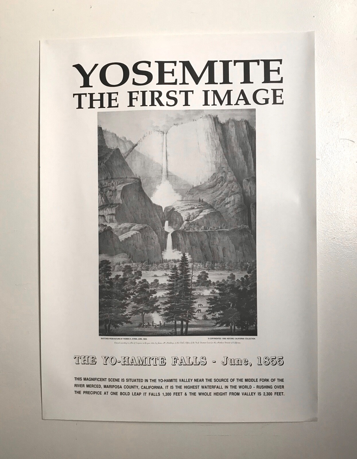 “Yosemite The First Image” ©1990 Historic California Collection Poster