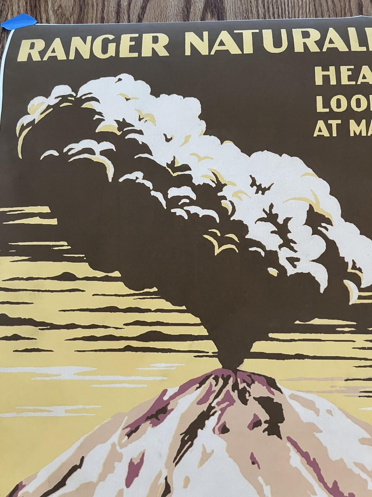 Lassen Volcanic National Park Travel Poster 24×34 U.S. Dept Of Interior 2012