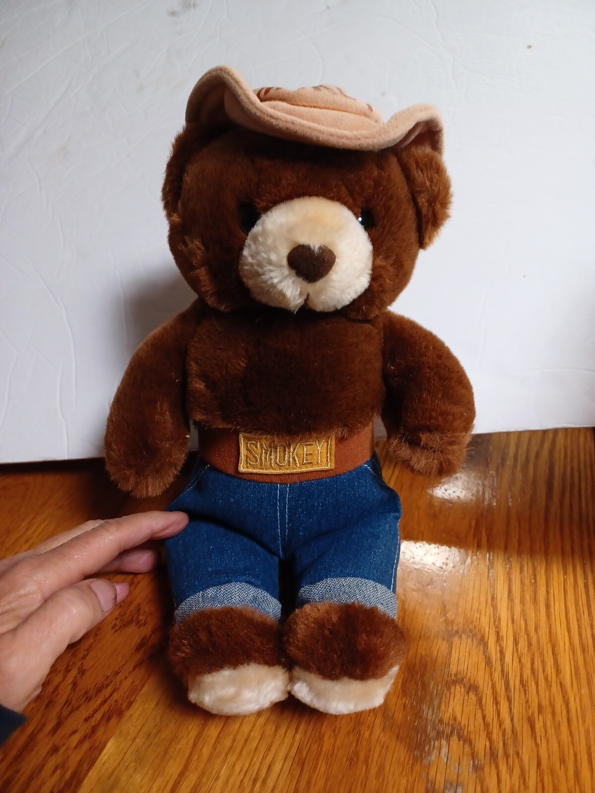 Vintage 1985 Smokey The Bear stuffed animal Three Bears Inc. US Forest Svc. 14″