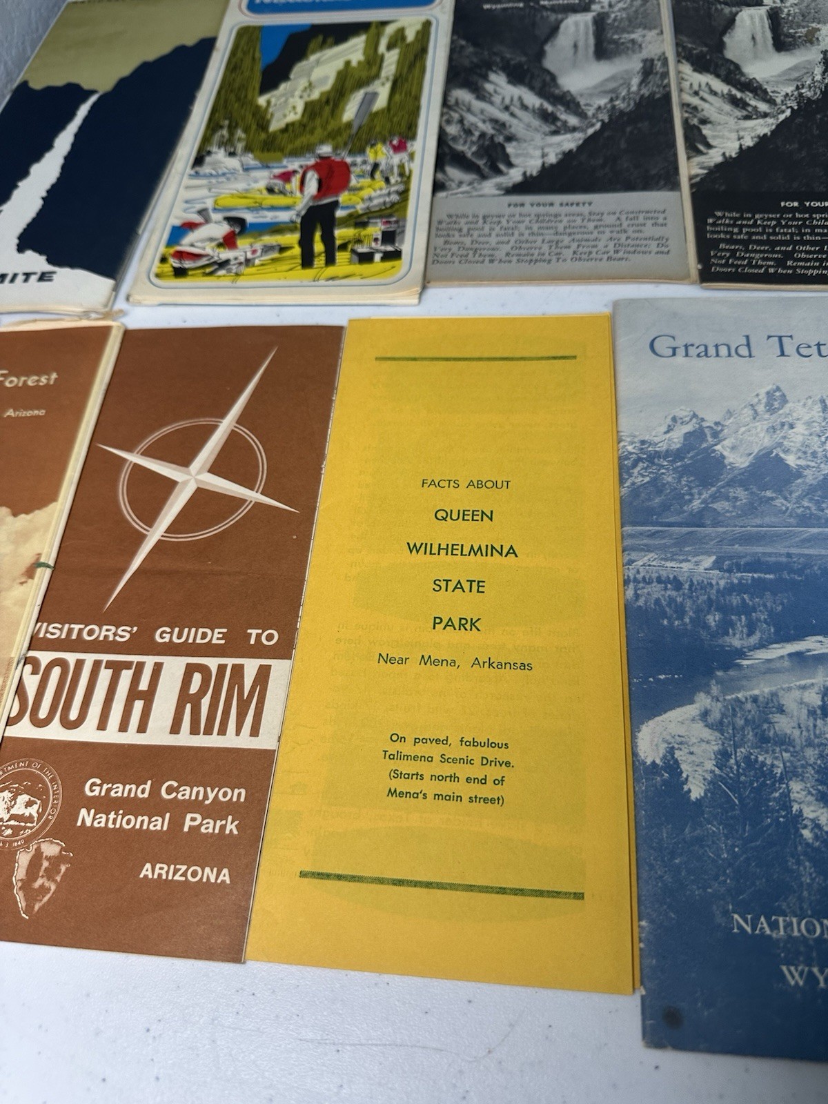 NATIONAL PARKS BROCHURES 1960’s-70’s Yellowstone National Forrest’s Lot Of 19