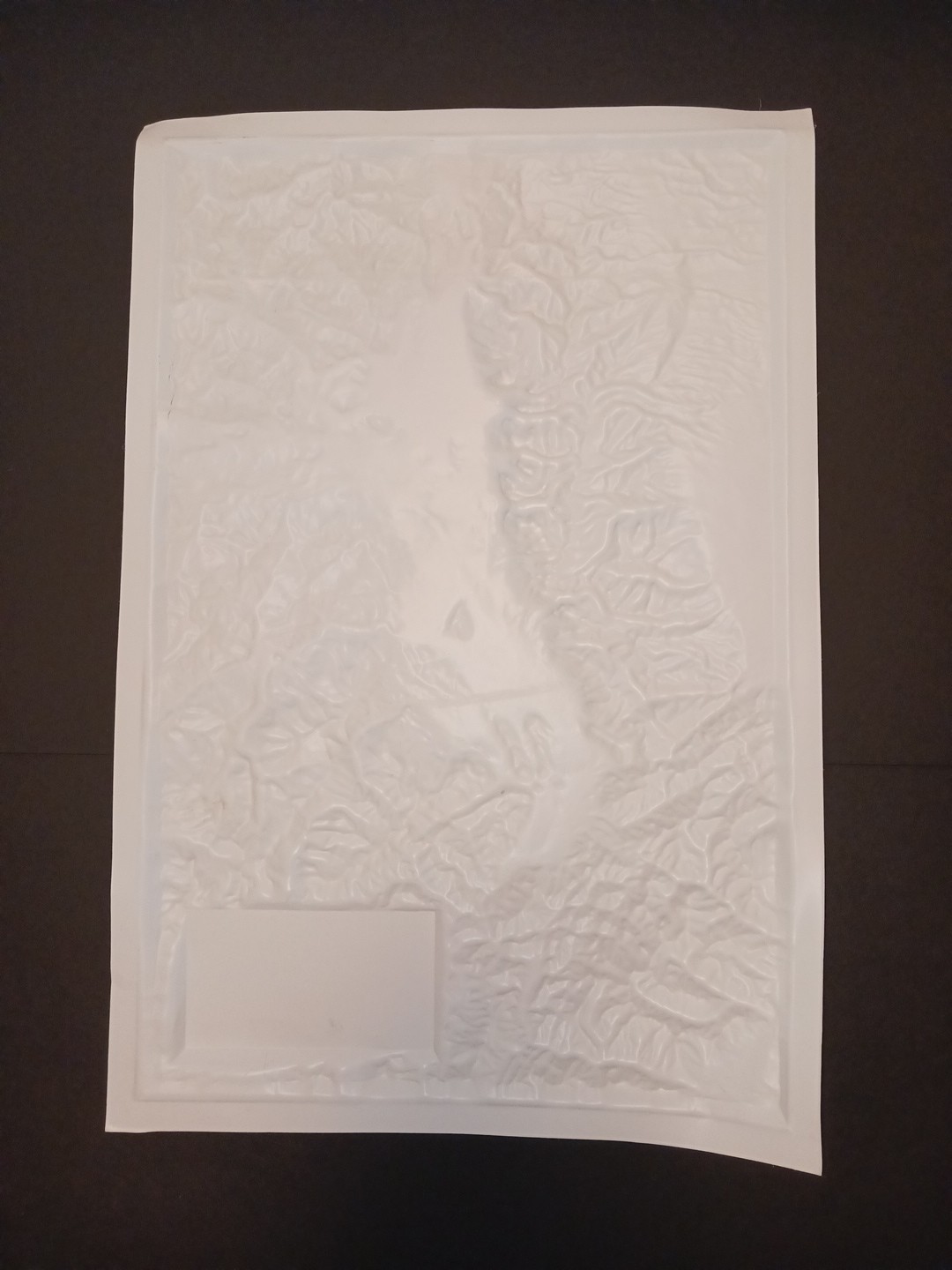 Vintage Grand Teton National Park Area Map 3D Raised Relief 1983