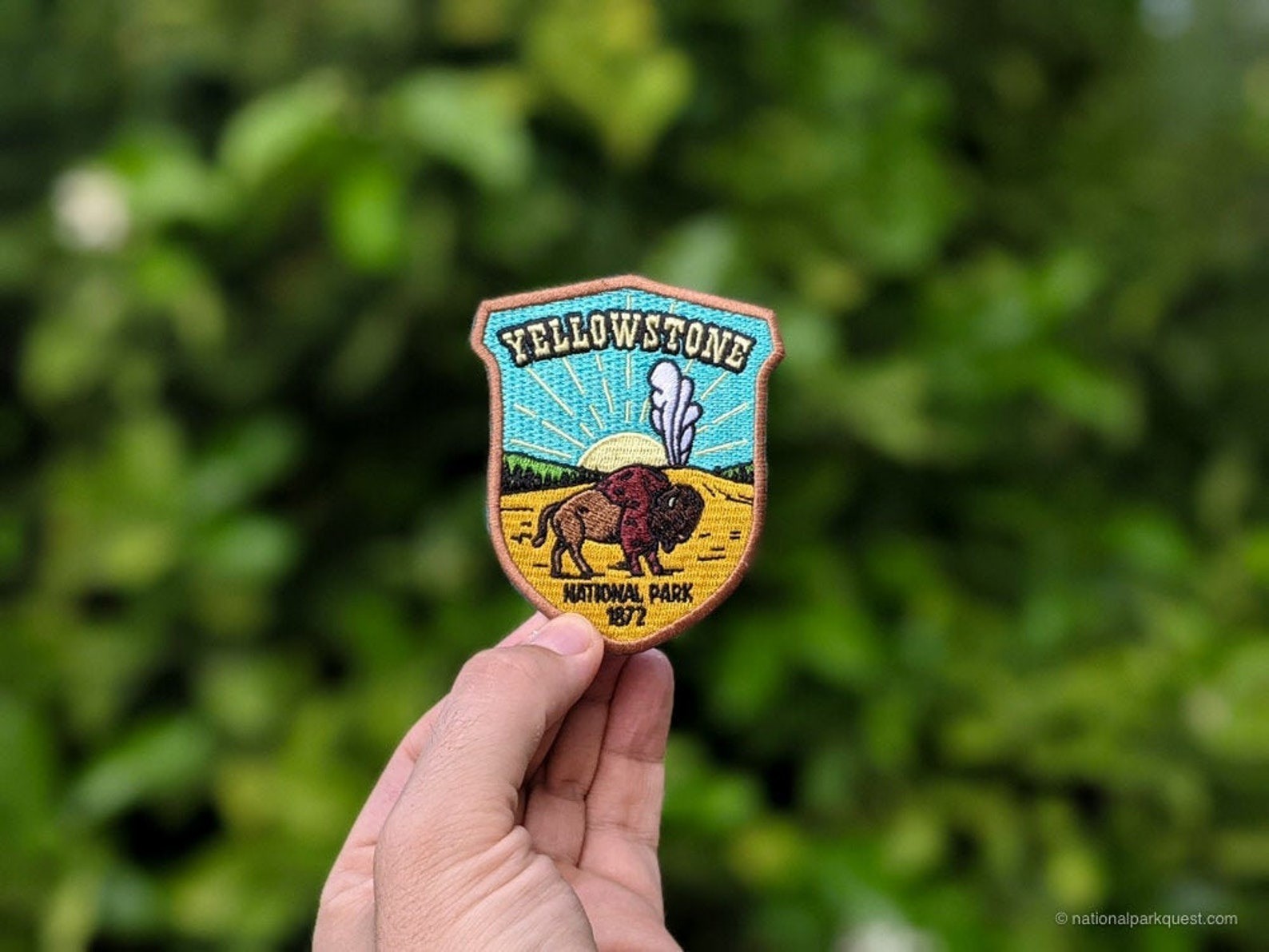 Yellowstone National Park Patch Iron-On Applique Souvenir Gift