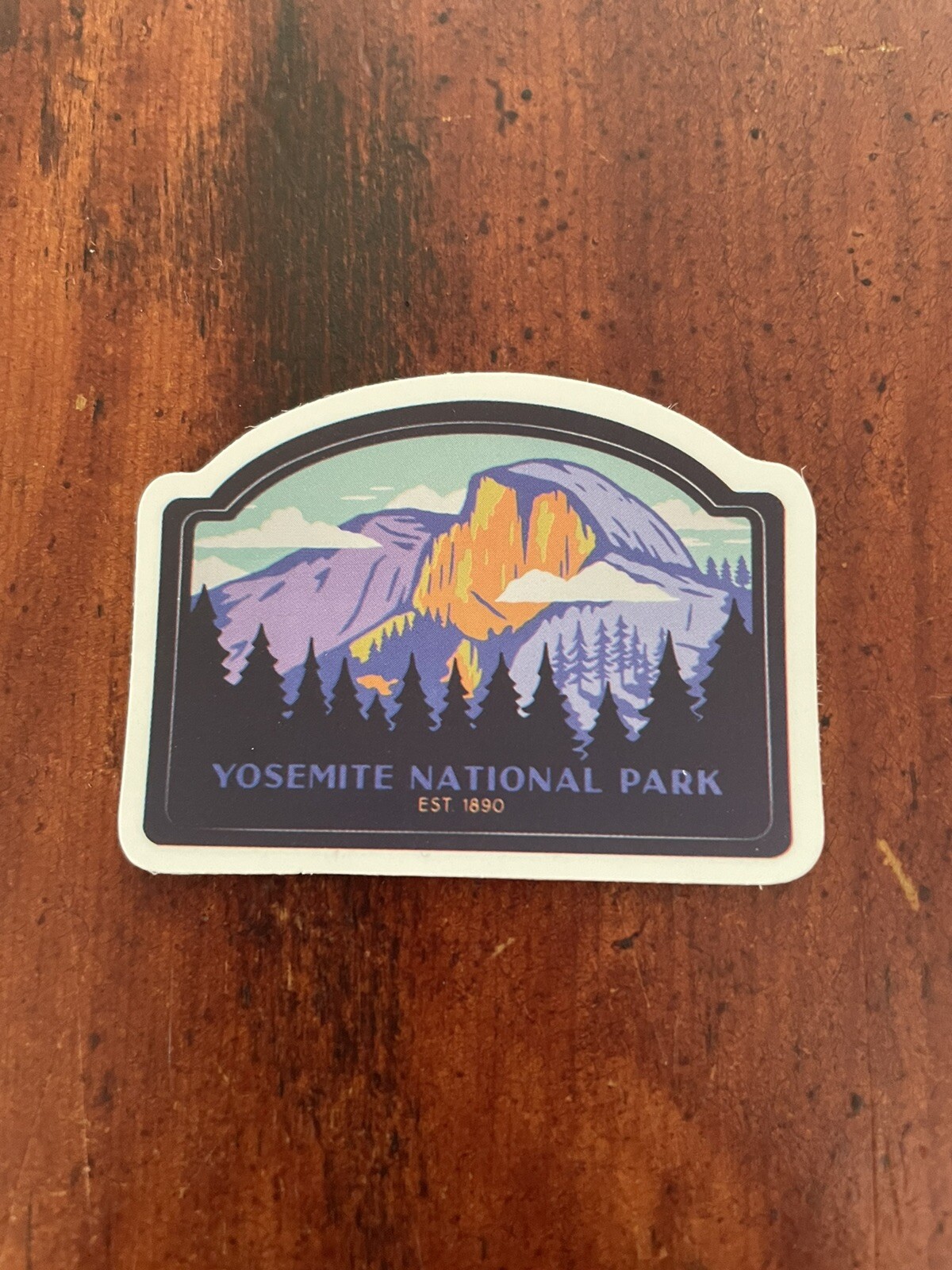 Yosemite Est 1890 Half Dome National Park Outdoor Wilderness Sticker Decal