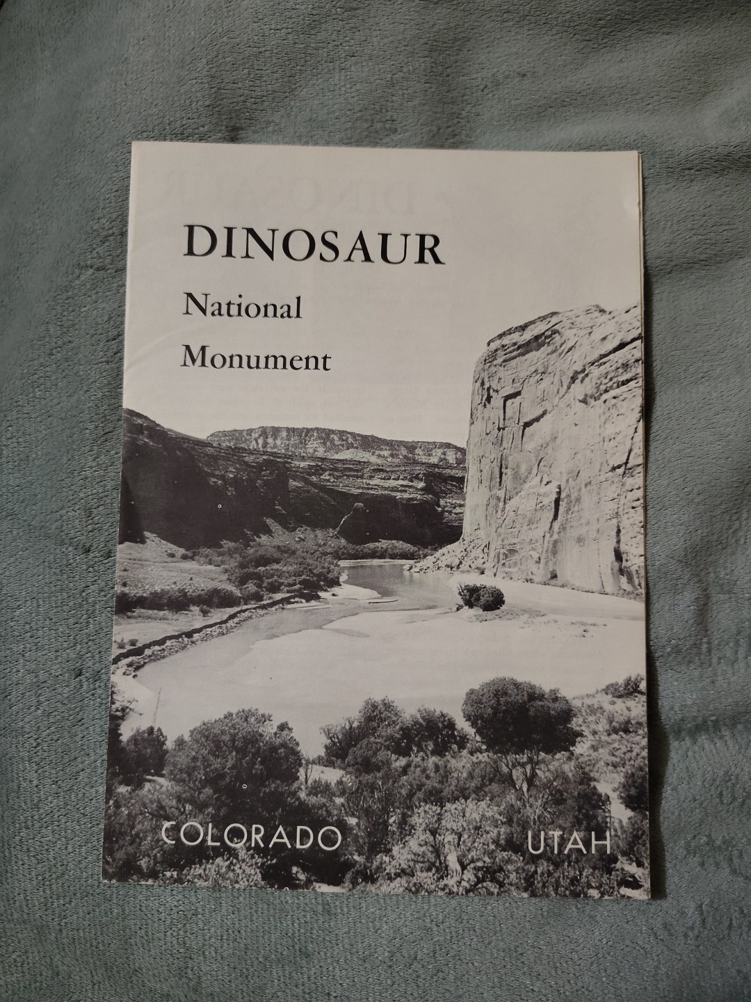 Dinosaur National Monument 1957 Utah Colorado Area Pamphlet Vintage Rare