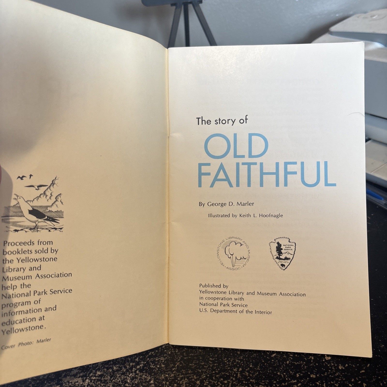 1974 OLD FAITHFUL MAGAZINE-INFORMATION GUIDE ~THE STORY OF OLD FAITHFUL~